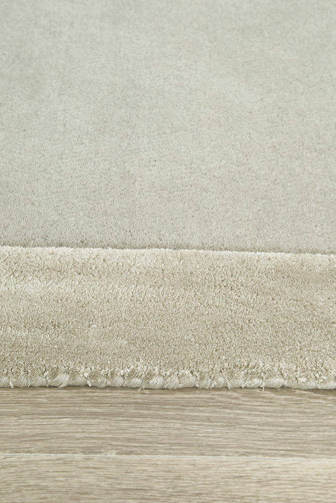 Corvelle Silver Wool Runner Rug