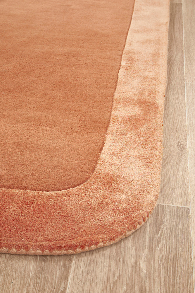 Corvelle Tusk Brown Wool Runner Rug