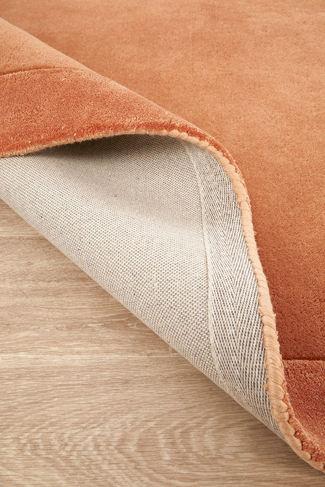 Corvelle Tusk Brown Wool Runner Rug