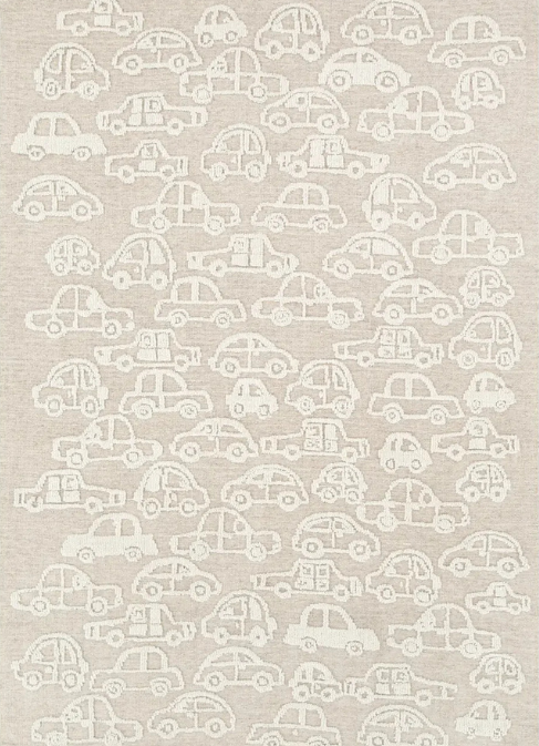 Poppy Ivory Wool Kids Rug