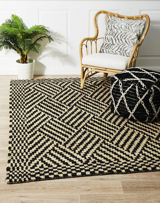 Javara Tusk Brown Jute Rug
