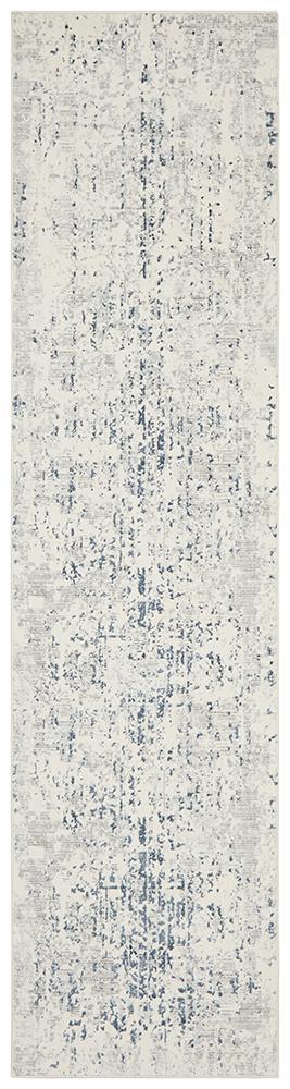 Dorna White and Blue Rug