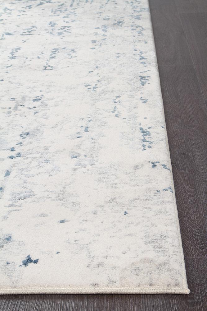 Dorna White and Blue Rug
