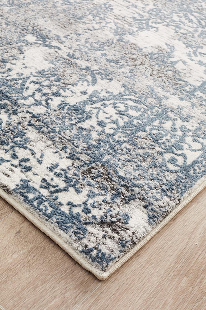Dorna Oat Blue Runner Rug