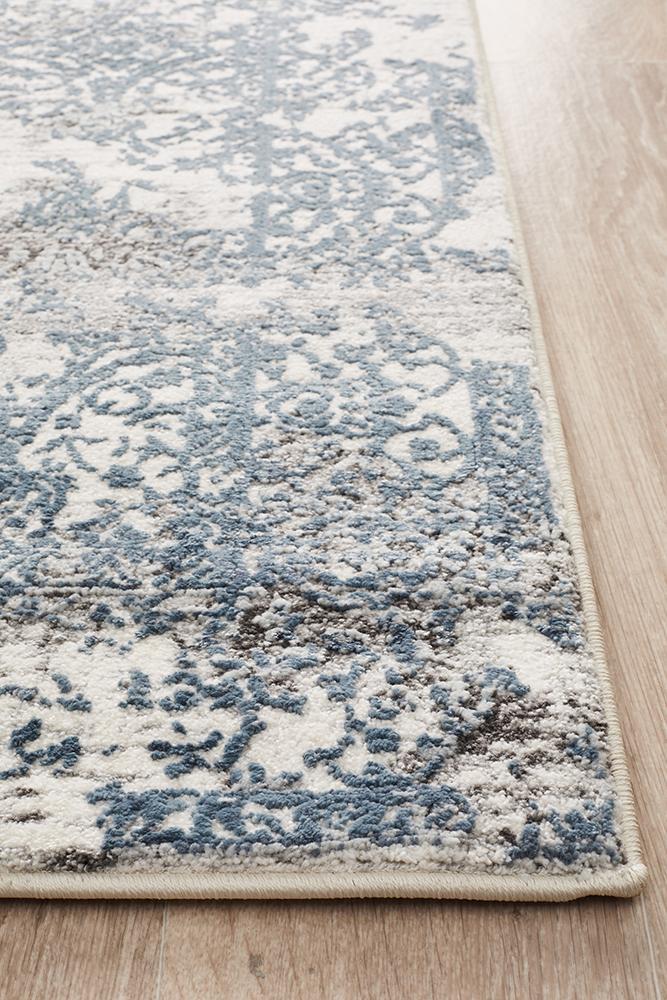 Dorna Oat Blue Runner Rug