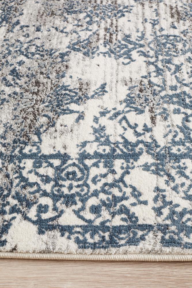 Dorna Oat Blue Runner Rug