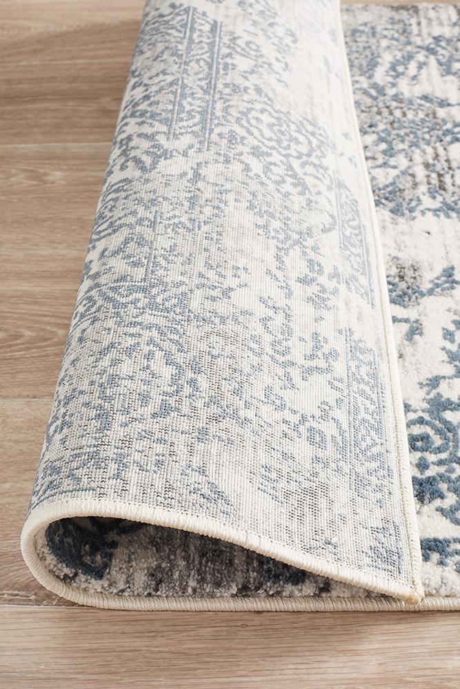 Dorna Oat Blue Runner Rug