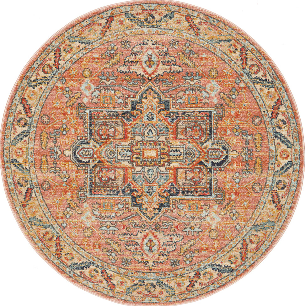 Cantera Tusk Multicolor Round Rug