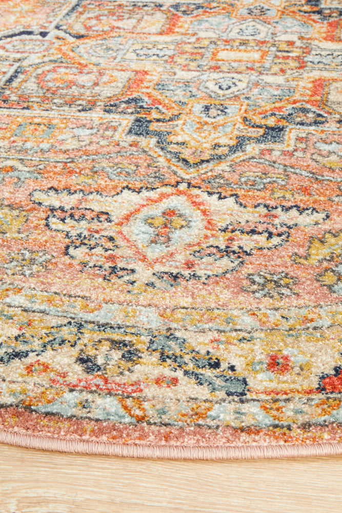 Cantera Tusk Multicolor Round Rug