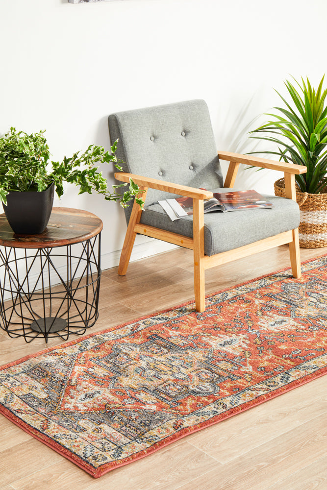 Cantera Terracotta Multicolor Runner Rug