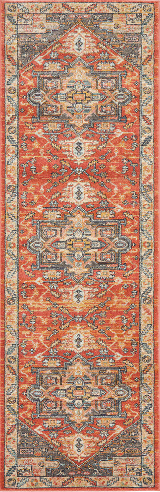 Cantera Terracotta Multicolor Runner Rug