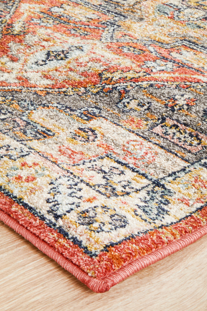Cantera Terracotta Multicolor Runner Rug