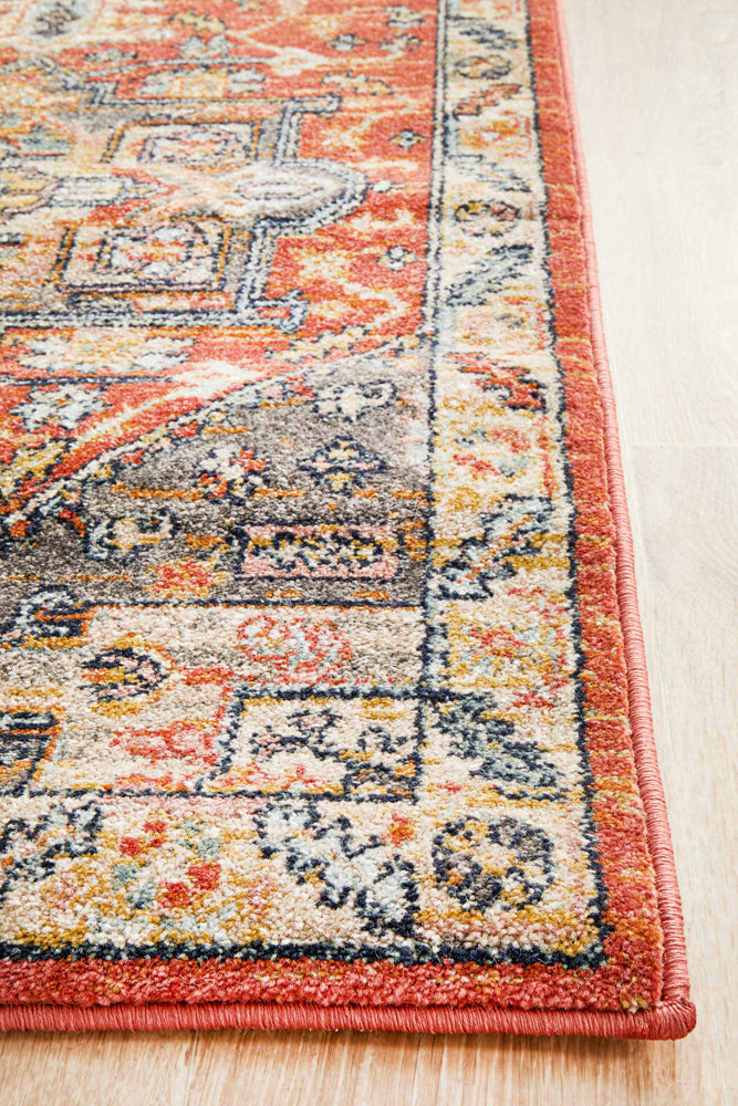 Cantera Terracotta Multicolor Runner Rug