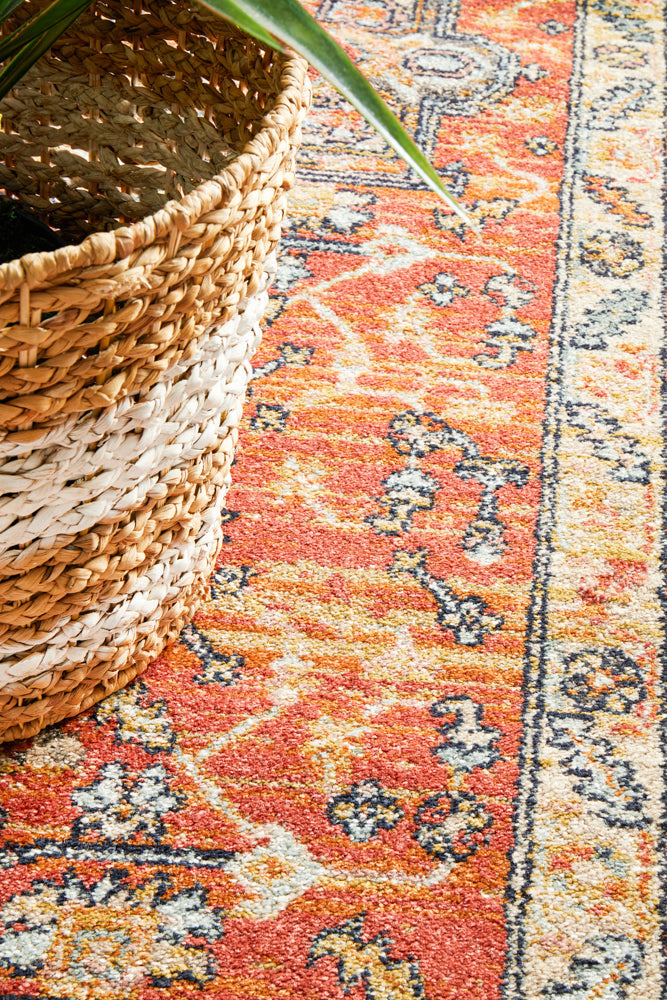 Cantera Terracotta Multicolor Runner Rug