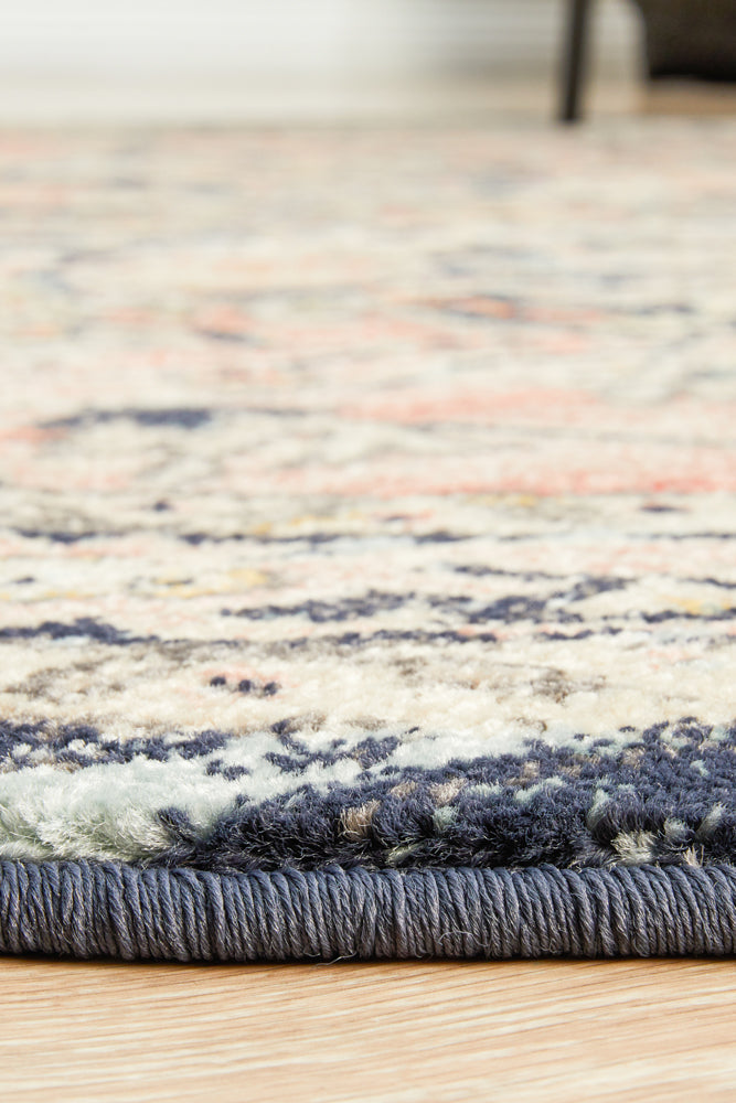 Cantera Brick Multicolor Round Rug