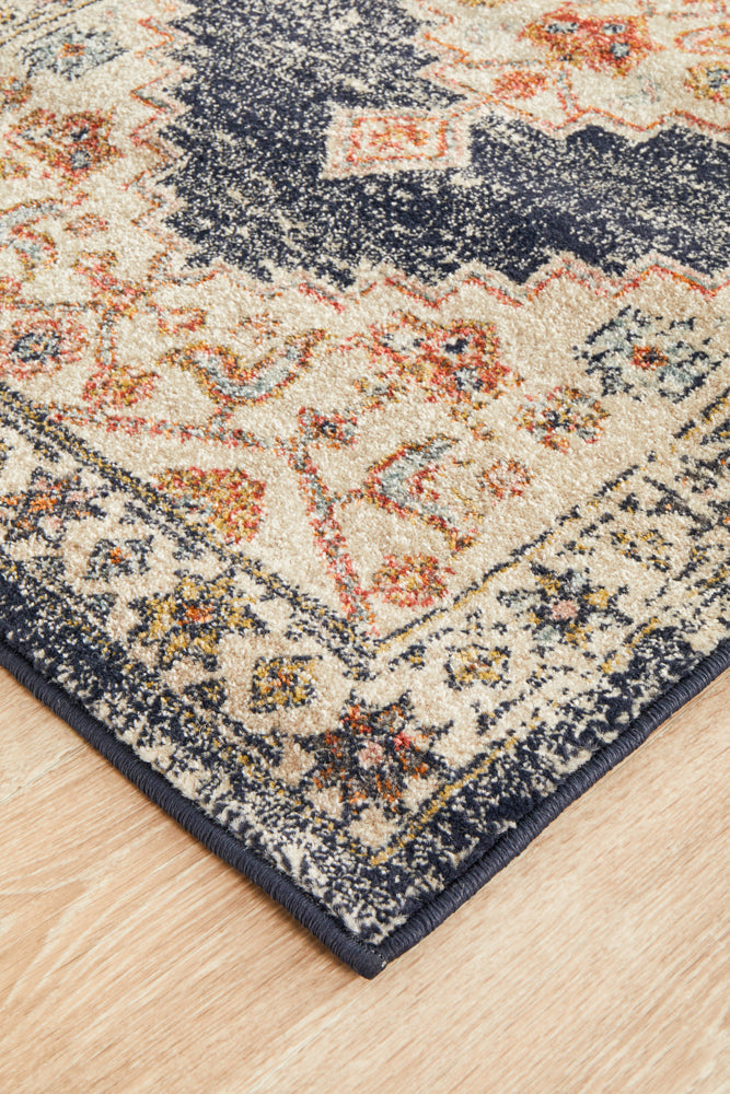 Cantera Cream Multicolor Runner Rug