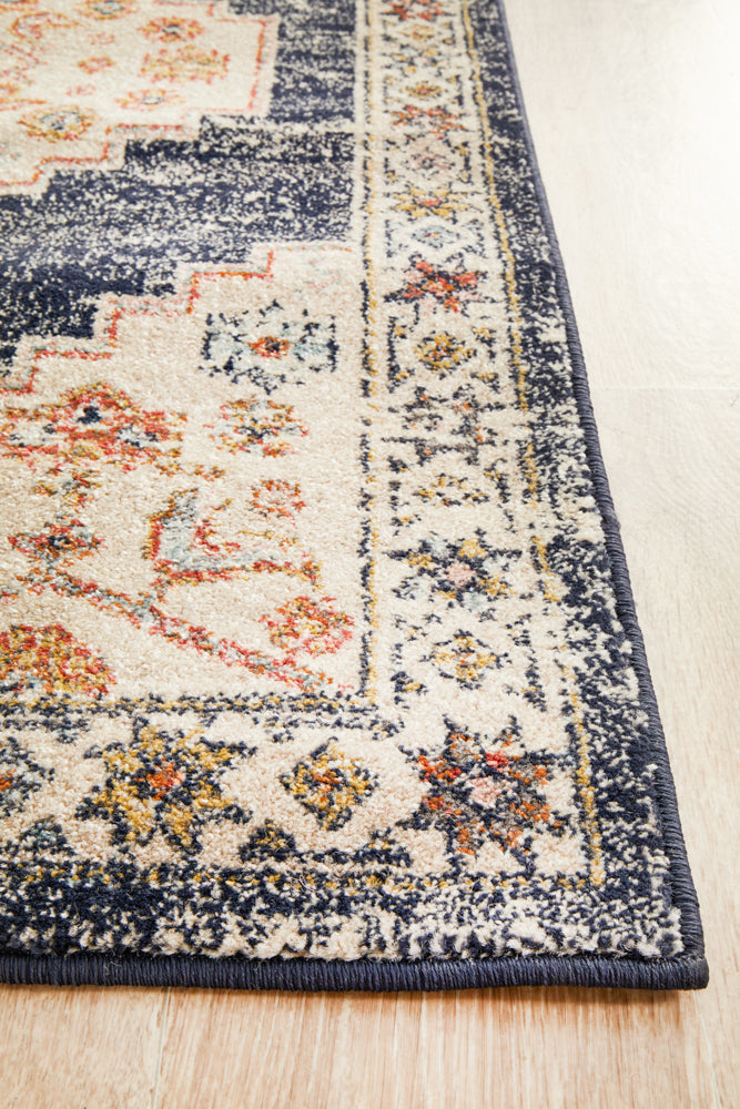 Cantera Cream Multicolor Runner Rug