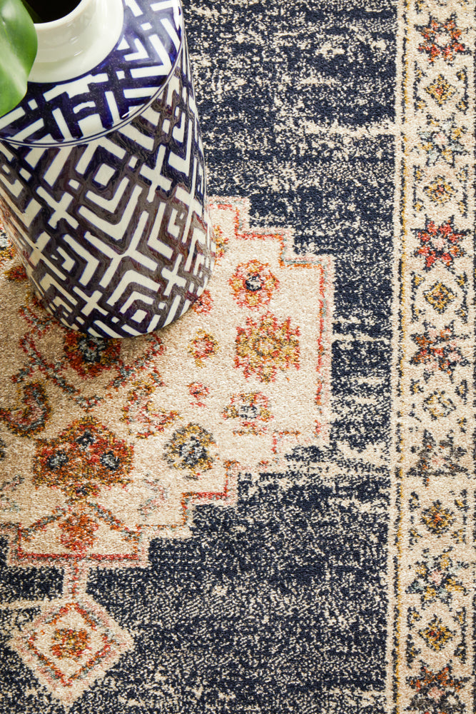 Cantera Cream Multicolor Runner Rug