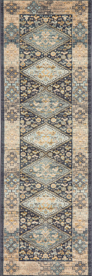 Cantera Midnight Multicolor Runner Rug