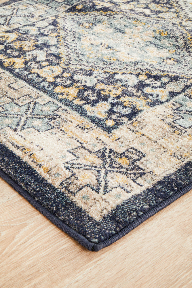 Cantera Midnight Multicolor Runner Rug