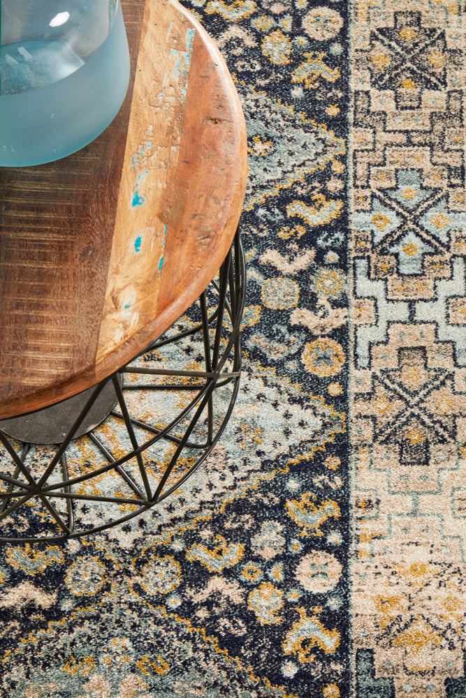 Cantera Midnight Multicolor Runner Rug