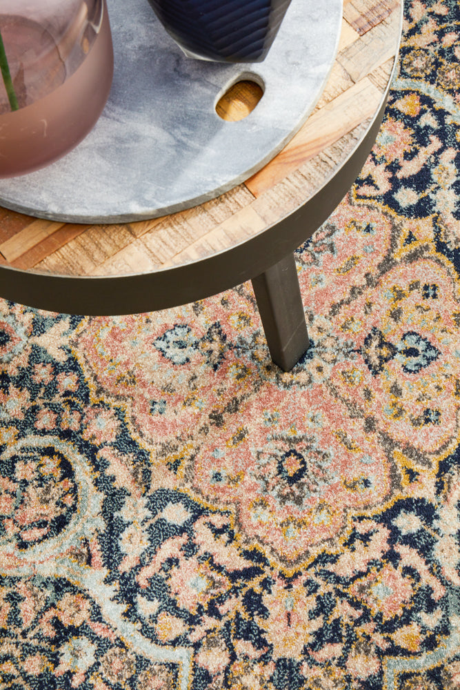Cantera Ink Multicolor Round Rug