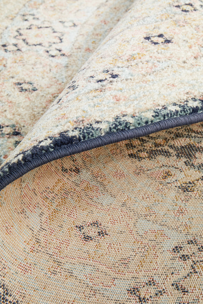 Cantera Ink Multicolor Round Rug