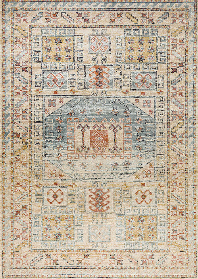 Cantera Sky Blue Multicolor Rug