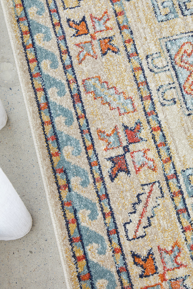 Cantera Sky Blue Multicolor Rug