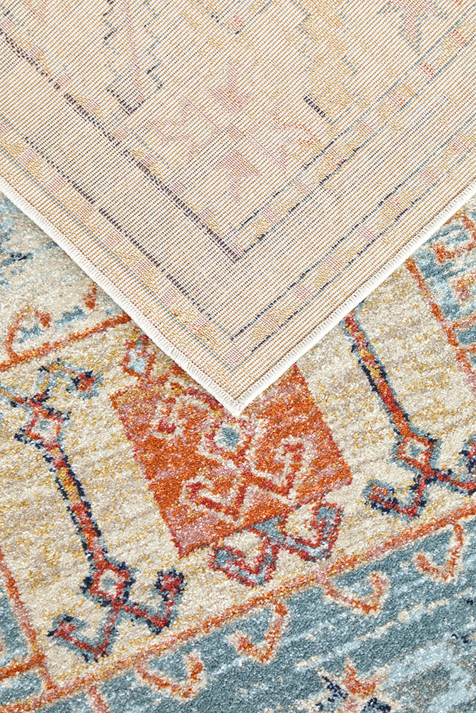 Cantera Sky Blue Multicolor Rug