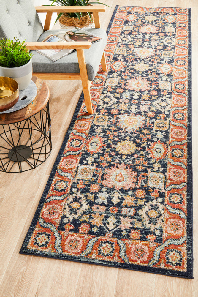 Cantera Sapphire Multicolor Runner Rug