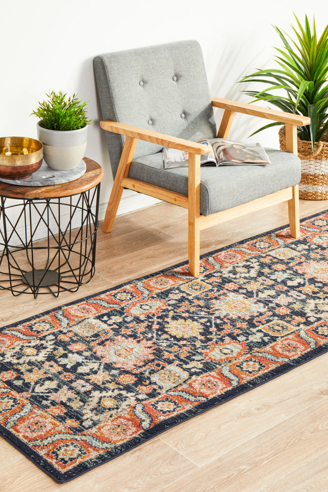 Cantera Sapphire Multicolor Runner Rug