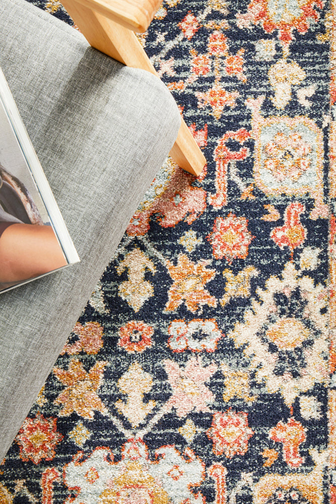 Cantera Sapphire Multicolor Runner Rug