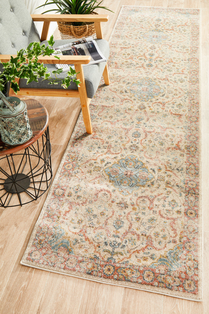 Cantera Straw Multicolor Runner Rug