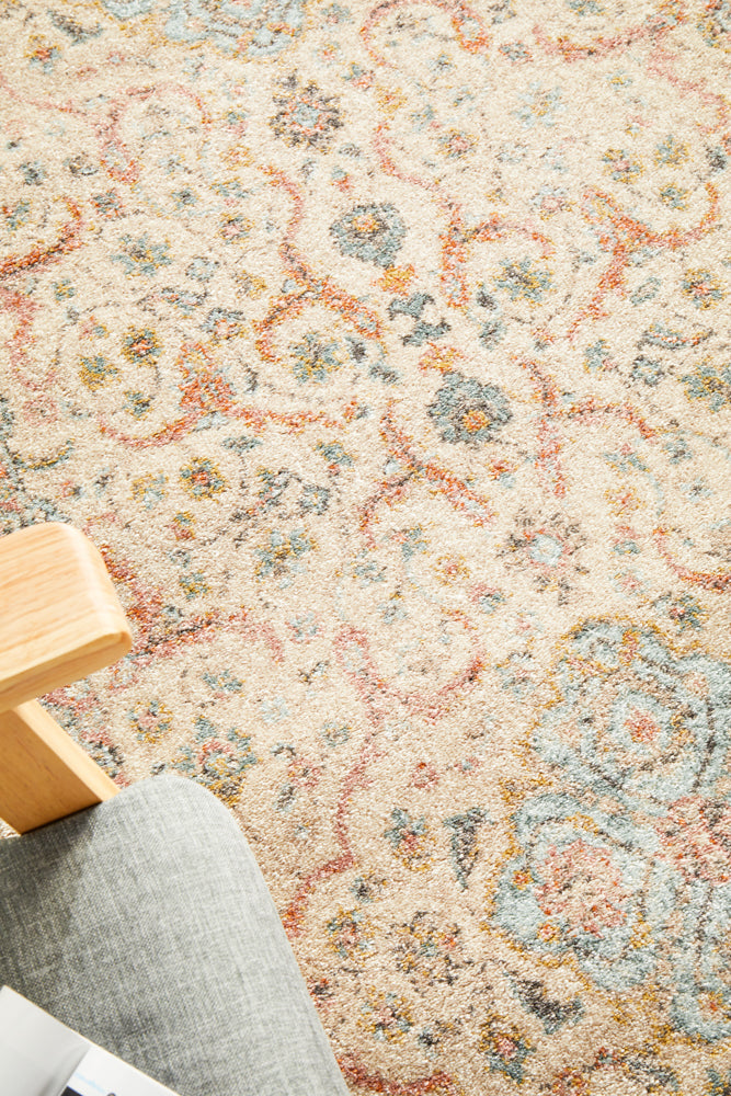 Cantera Straw Multicolor Runner Rug