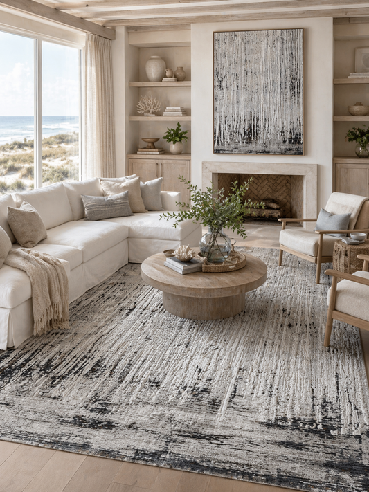 Avalon Modern Silver Rug