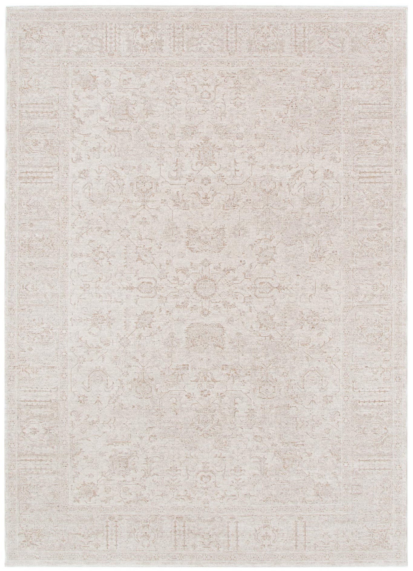 Legacy Beige Transitional Rug — polyester rug, designer neutral, Haus & Harbour