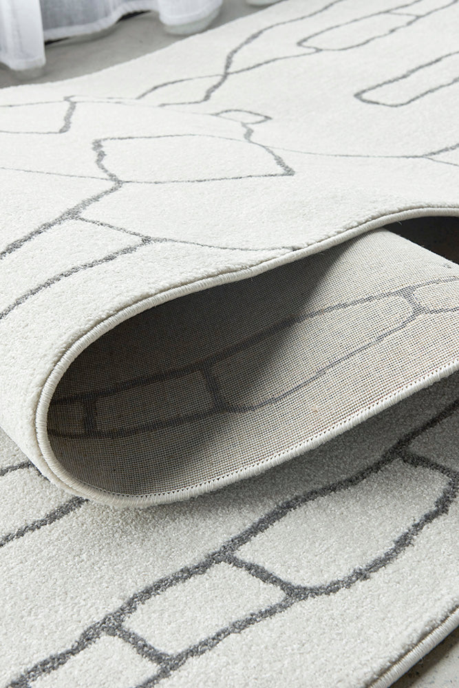 Lucera Ash Silver and Grey Runner Rug