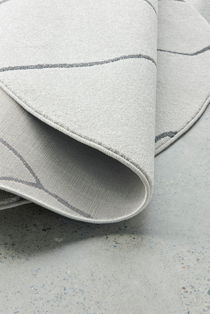 Lucera Grey Round Rug