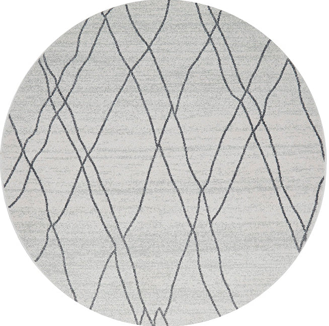 Lucera Oat Silver Round Rug