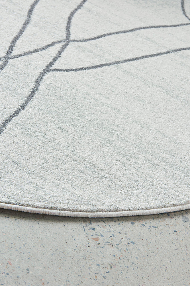 Lucera Oat Silver Round Rug