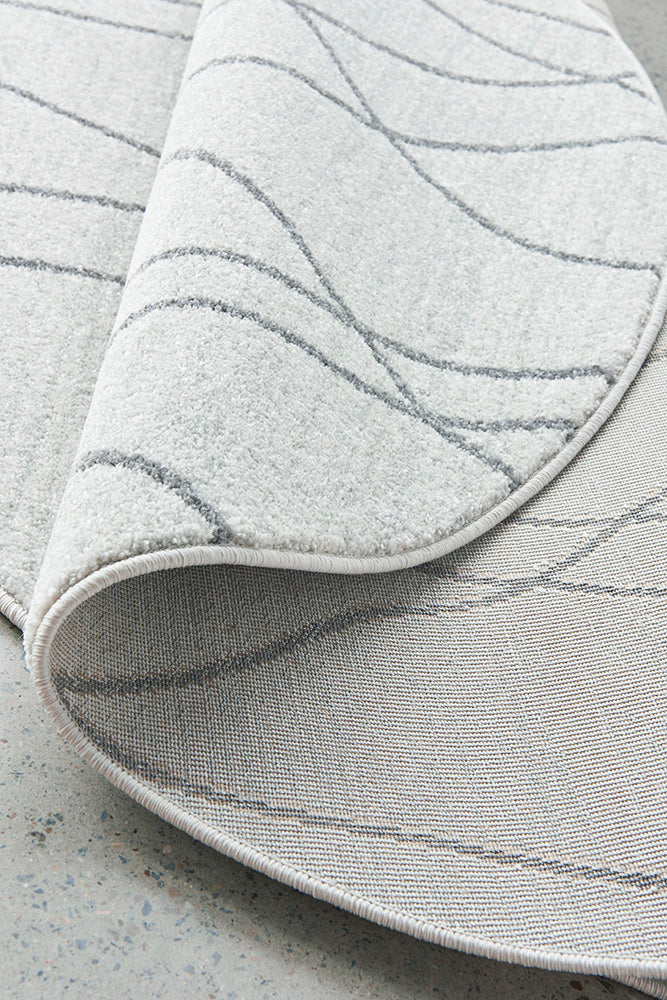Lucera Oat Silver Round Rug
