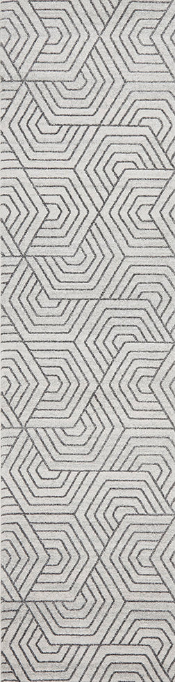 Lucera Straw Silver Runner Rug