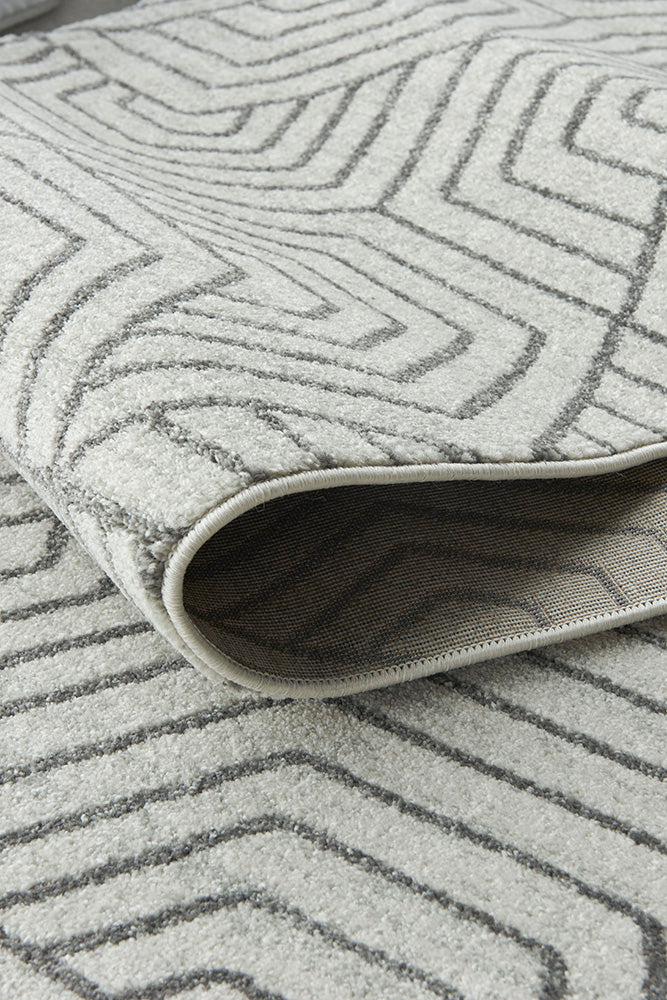 Lucera Straw Silver Runner Rug