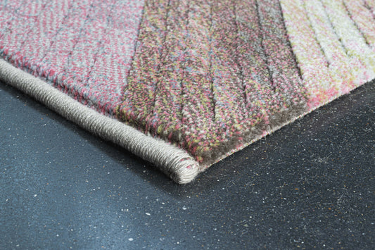 Meadow Multi Peach Geometric Rug