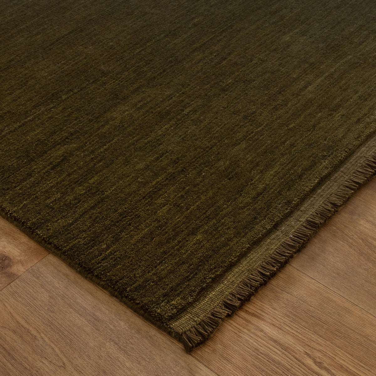 Chamberlain Modern Green Wool Rug