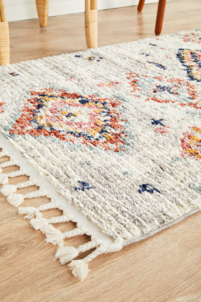 Cassien Silver Multicolor Runner Rug