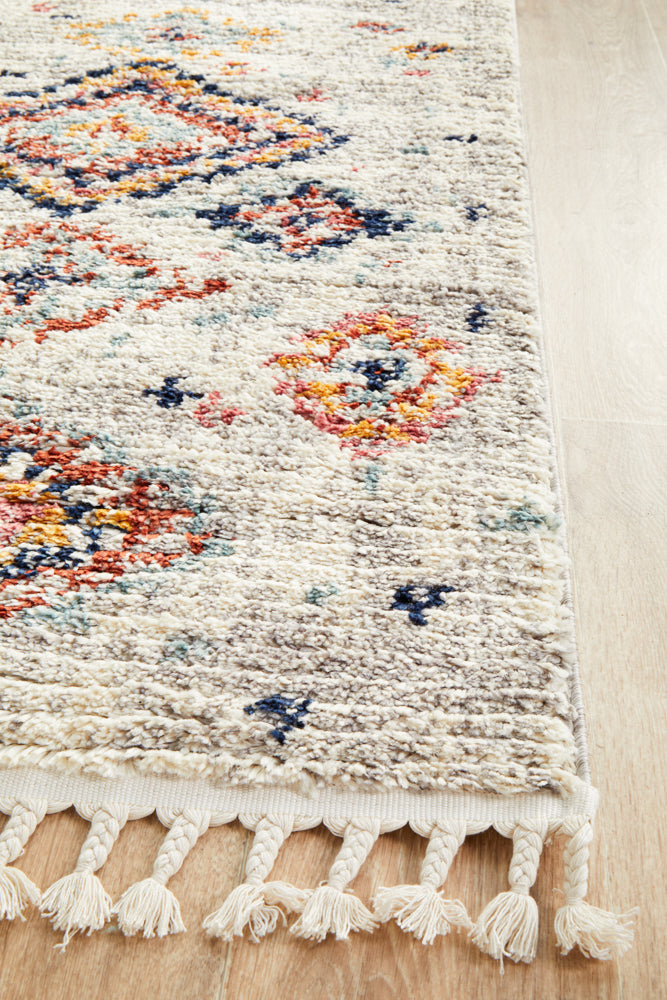 Cassien Silver Multicolor Runner Rug