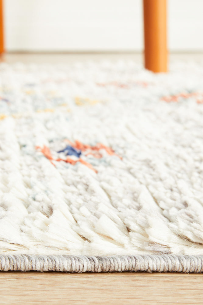 Cassien Silver Multicolor Runner Rug