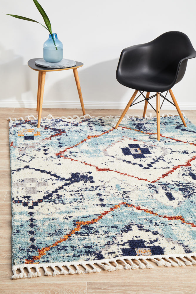 Cassien Blue Multicolor Rug